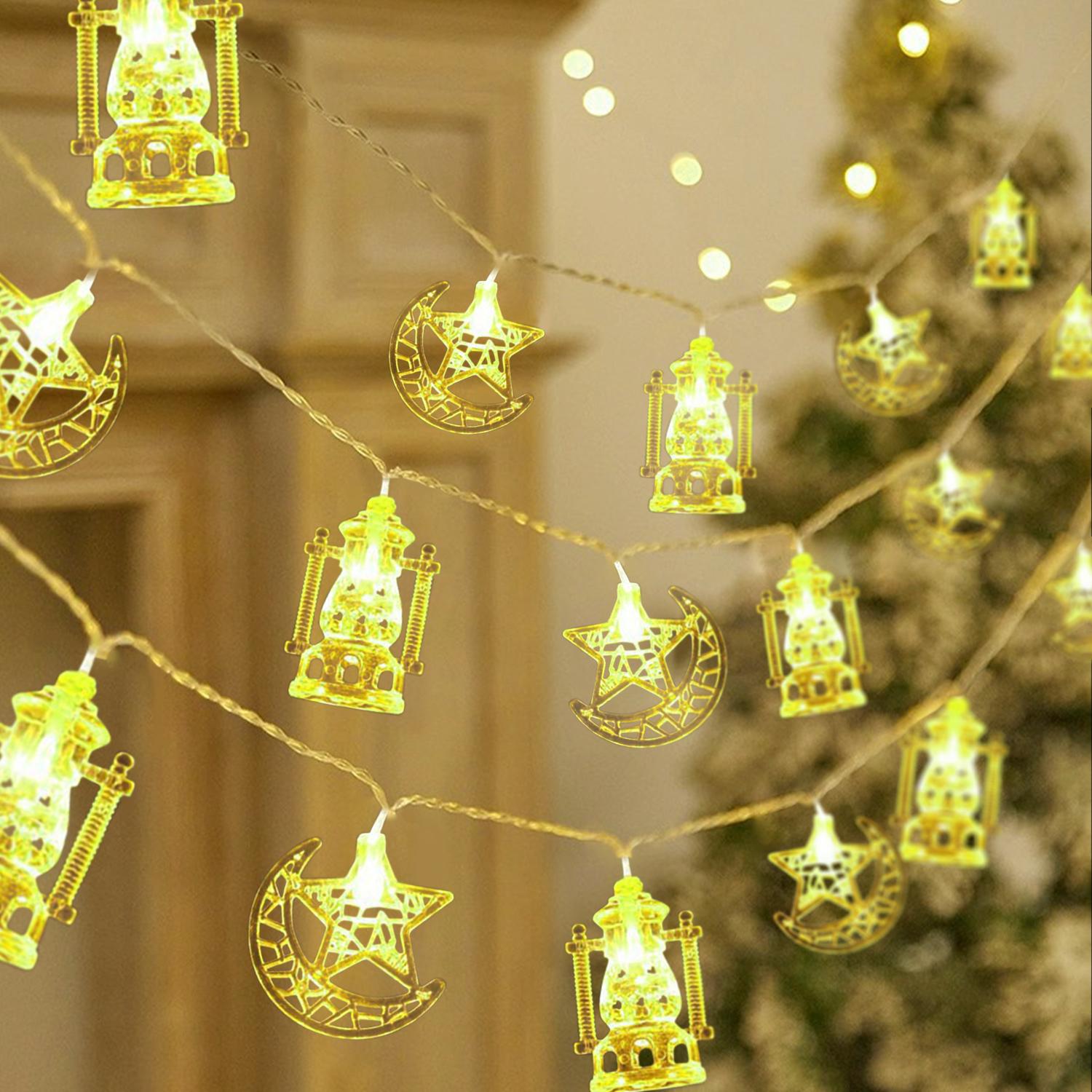 

3M 20led Moon Star Led String Lights Eid Mubarak Decor Ramadan Decoraion для Ramada Kareem Muslim Islam Al Adha Home Decor 3m 20led теплый белый