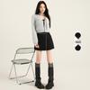 Women's 2026 Retro Plaid Woolen Chain High-Waist Bodycon A-line Skirt