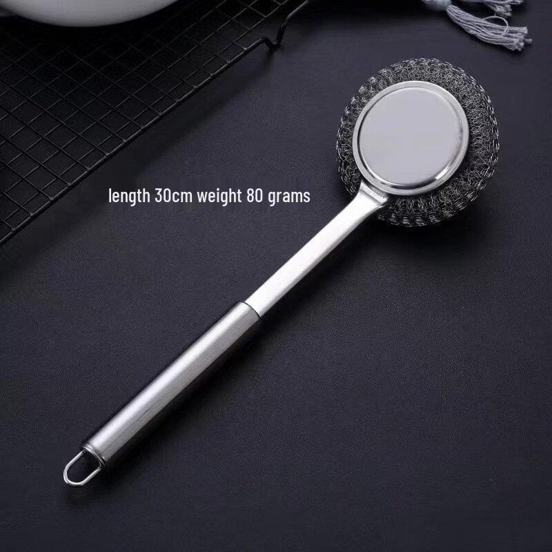 Wutuo 304 Stainless Steel Long-Handle Pot & Dish Brush