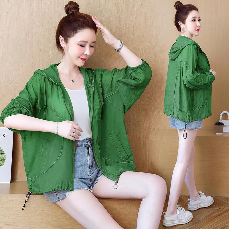 Women's Sun Protection Clothing 2024: Anti-UV, Loose Fit, Long-Sleeve, Breathable, Korean Style.