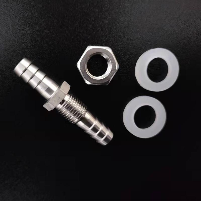 

4mm 6mm 8mm 10mm 12mm 14mm 16mm 19mm 25mm Hose Barb Partition 304 Stainless Steel Barbed Pipe Fitting Fitting Adapter Barb6mm