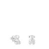 [TOUS] Silver Bold Bear 10mm Earrings 1004195200