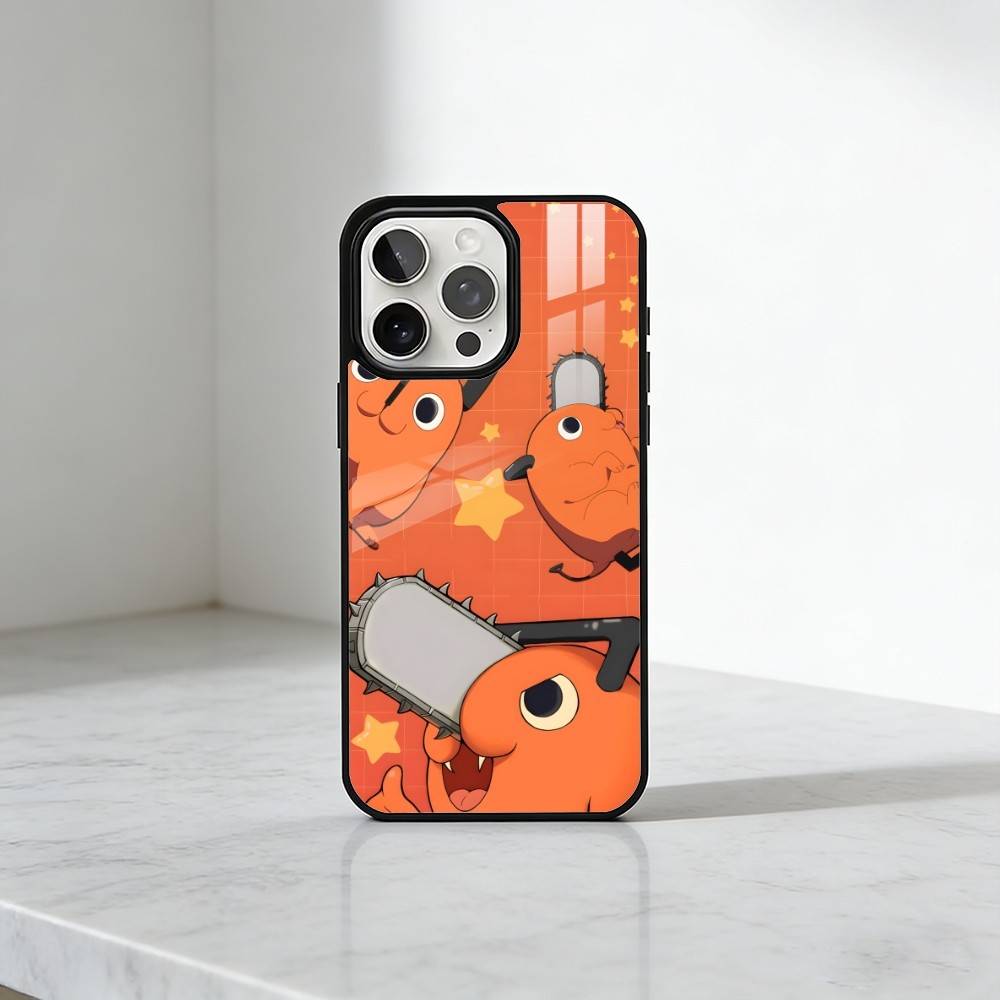 Anime Niedliche P-Pochita Handyhülle Für iPhone17,16,15,14,13 Plus,Pro Max Magnetisch Für Magsafe Kabelloses Laden