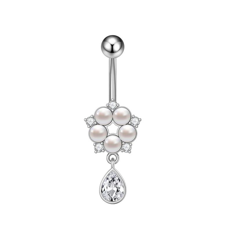 Simple Belly Button Rings Stainless Steel Butterfly Navel Piercing Barbell For Women  Belly Ring Sexy Body Jewelry