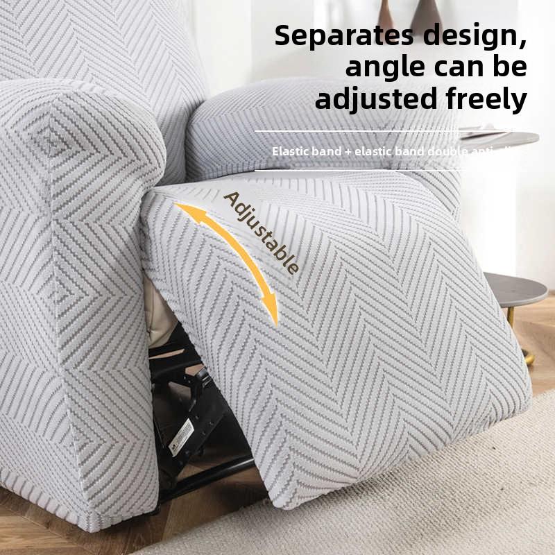 1Seat New Recliner Sofa Cover Split All-inclusive Sofa Covers Dust-proof Solid Color Lounge Armchair Slipcover Living Room Home
