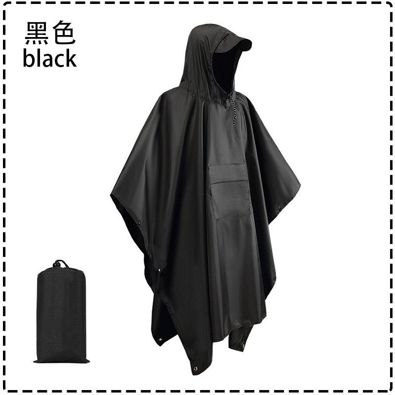 Cloak Raincoat Canopy Outdoor 3-in-1 Multifunctional Poncho Mountaineering Tourism Camping Waterproof Raincoat
