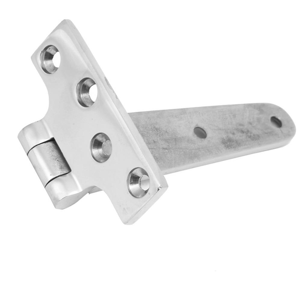 2 PCS 6x3 Inch Strap Hinge 316 Stainless Steel Boat Hatch Hinge T Hinge for Boats and Doors