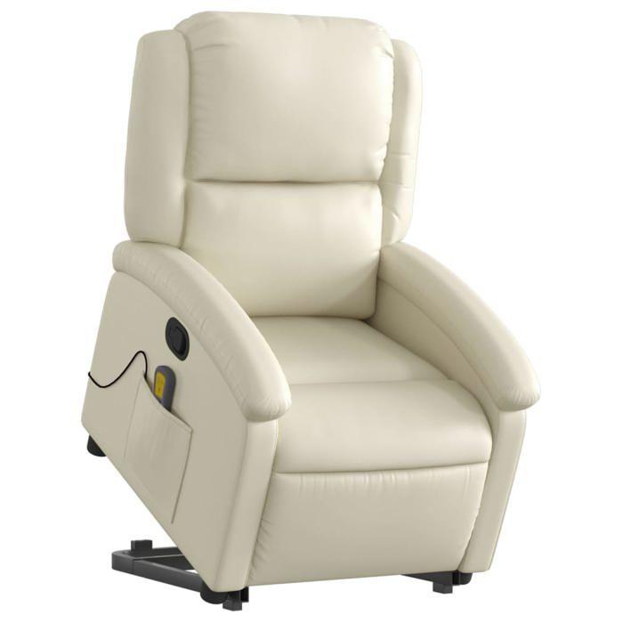 VidaXL Reclining Massage Armchair, Relaxation Chair with Adjustable Backrest and Footrest, Salon Seat, Modern, 3204234