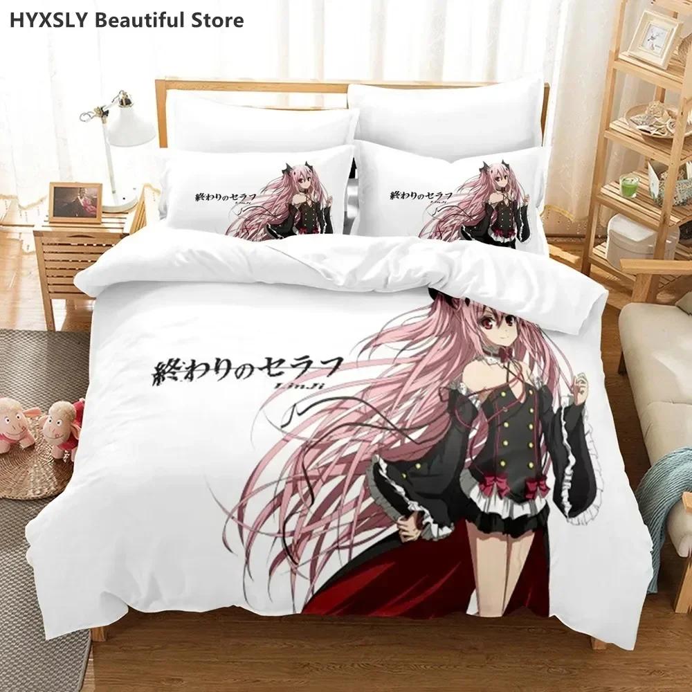 Comforter New 3D Print Seraph Of The End Comfortable Duvet Bedding Set Children Bedroom Decoration Home Textile