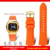Per serie G-SHOCK Casio DW-5600 GM-5600 GW-B5600 DW5600/60 GW-M5610 GA2100 cinturino bracciale in resina siliconica con catena