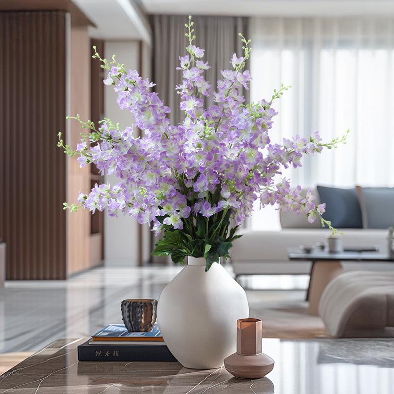 Realistic Larkspur Flower Bouquet for Wedding Decor