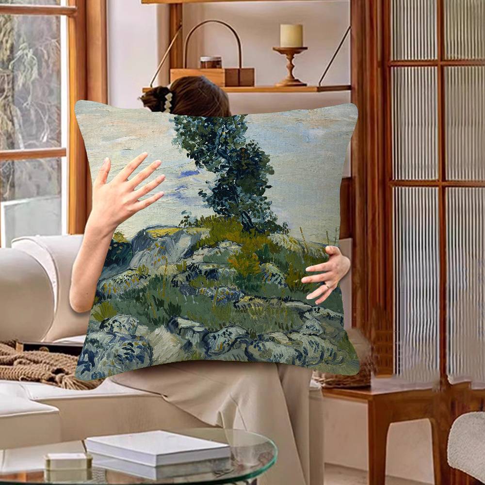 Vintage Art Van Gogh Oil Painting Pillow Cover Design cushion Cover decor Holiday Decorati