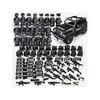 1 set of black man building block model set city police model building block set children's toys new