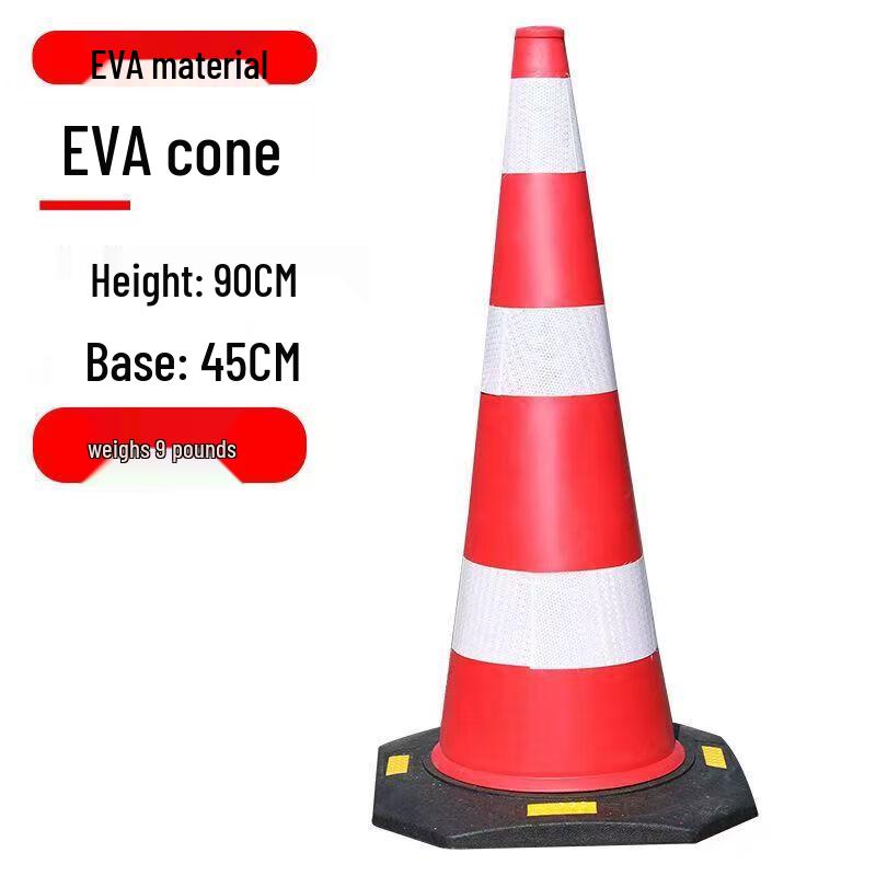 MIAOQIAO 90cm EVA Reflective Traffic Cone