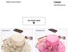 Women's Summer Foldable Sun Hat: European & American Style Fedora with Flower Organza Design