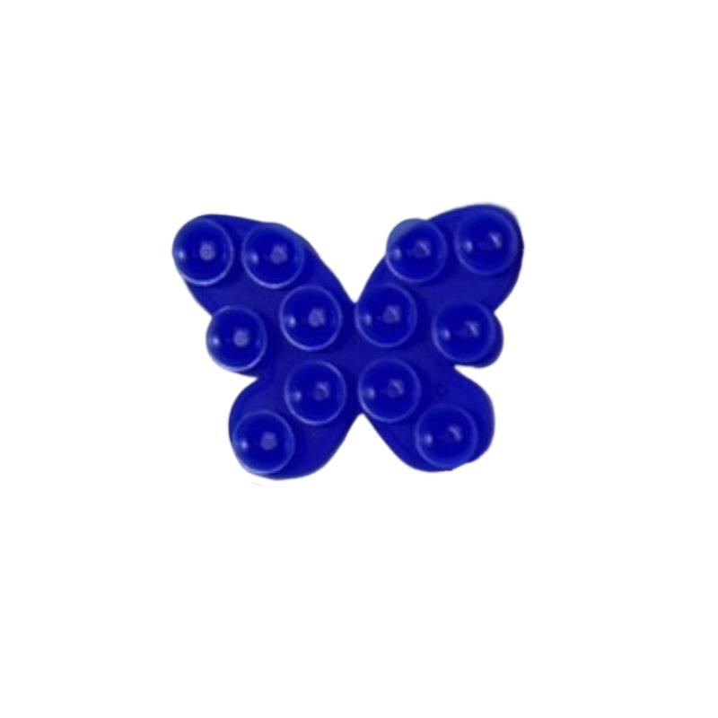1Pcs Phone Fixture Suction Cup Silicone Butterfly Double-sided Suction Cup Back Adhesive Mobile Phone Rubber Suction Cup