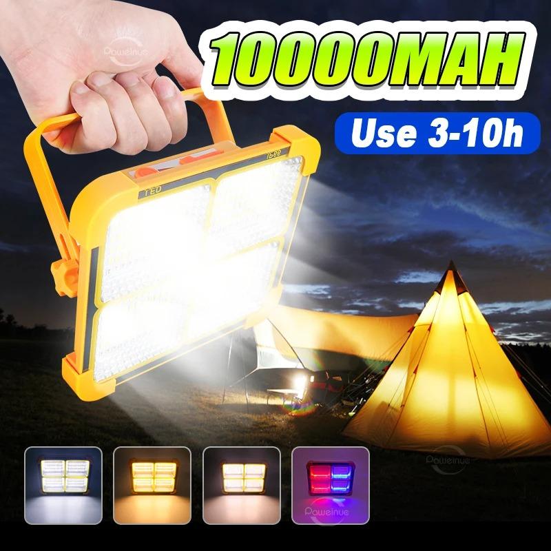 5000W Solar Camping Light Type-c Rechargeable Spotlight Powerful Outdoor LED Solar Light 20000mah Tent Light Portable Lantern