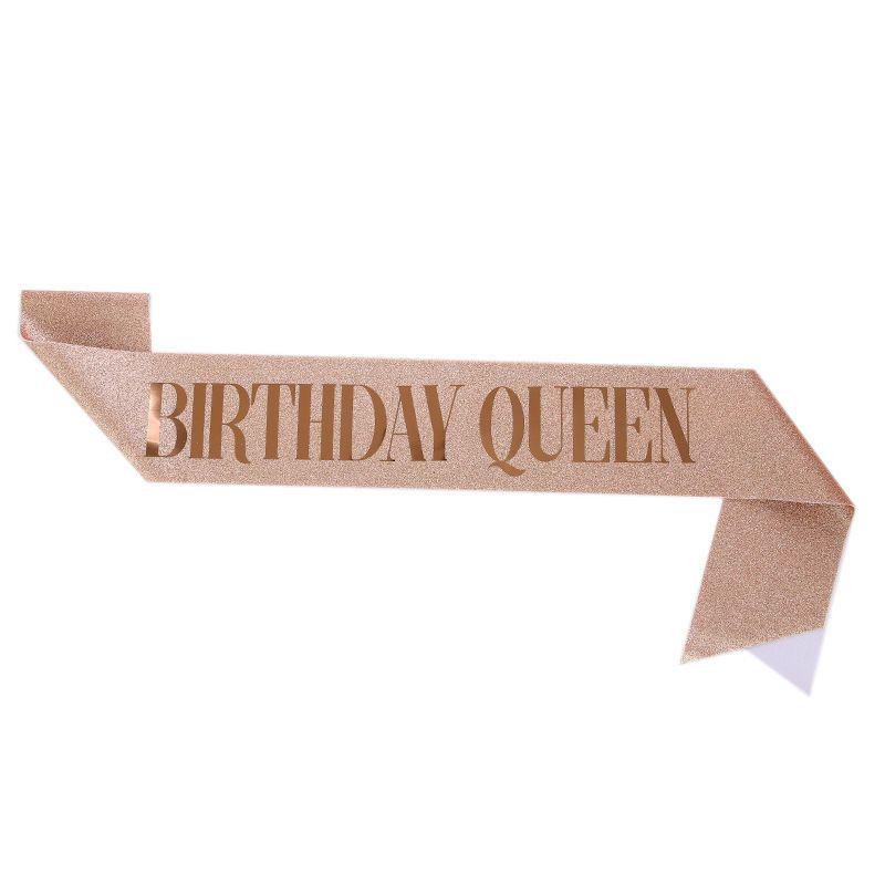 Influencer Birthday Crown & Sash Set - Headdress & Party Decor Props for Girls