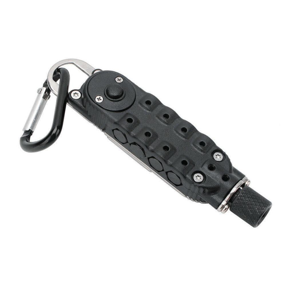 1PC Multifunctional Mini Screwdriver Outdoor EDC Keychain Shape Screwdrivers Portable Steel Repair Tool WBL