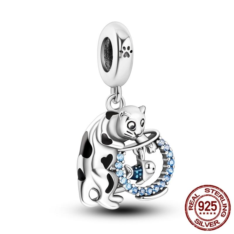 Copper Elephant Gathering Panda Pendant Charms Beads Fitoriginal Bracelet Diy Birthday Jewelry Gifts For Women