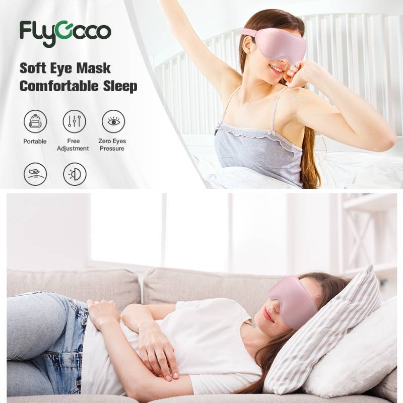Modern Minimalist Sleep Mask With Adjustable Breathable Polyester For Travel Rest