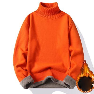 Męski sweter miękki sweter zimowy aksamitne koszule odzież dzianina polar ciepła zimna bluzka dopasowany krój dół koszule