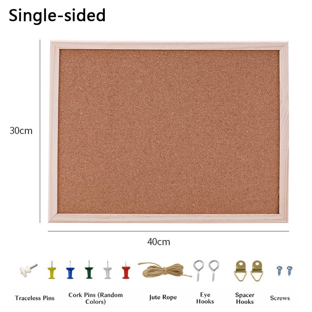 Wood Cork Display Panel Soft Memo Bulletin Board Home Decor Letter Message Boards