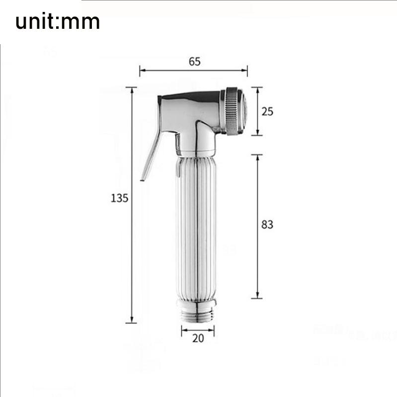 Chrome Bathroom Shower Bidet Sprayer Toilet Hand Spray Gold Brass Bidet Set Toilet Bidet Sprayer Self Cleaning Shower Black