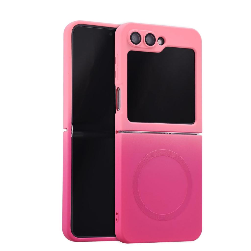 Luxury Gradient Case for Samsung Galaxy Z Flip 8 7 6 5 4 3 Soft Silicone Magnetic Charging Cover for Samsung ZFlip 6 7 8