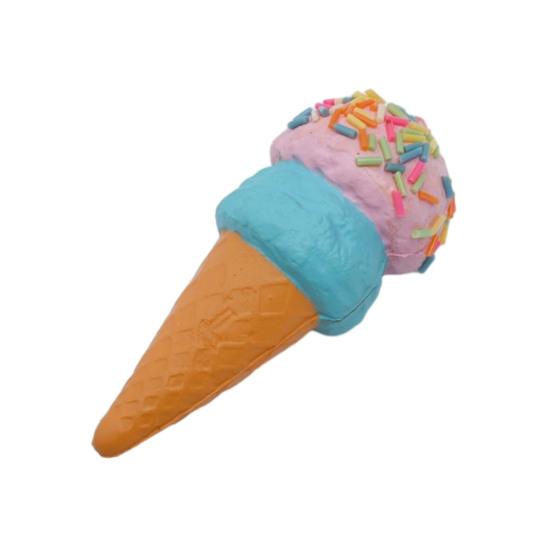 Ice Cream Cone Squeeze Toy Simulated Ice Cream Fidget Toy Slow Rebound Anxiety Stress Relief Soft Stretch Sensory Stress Ball