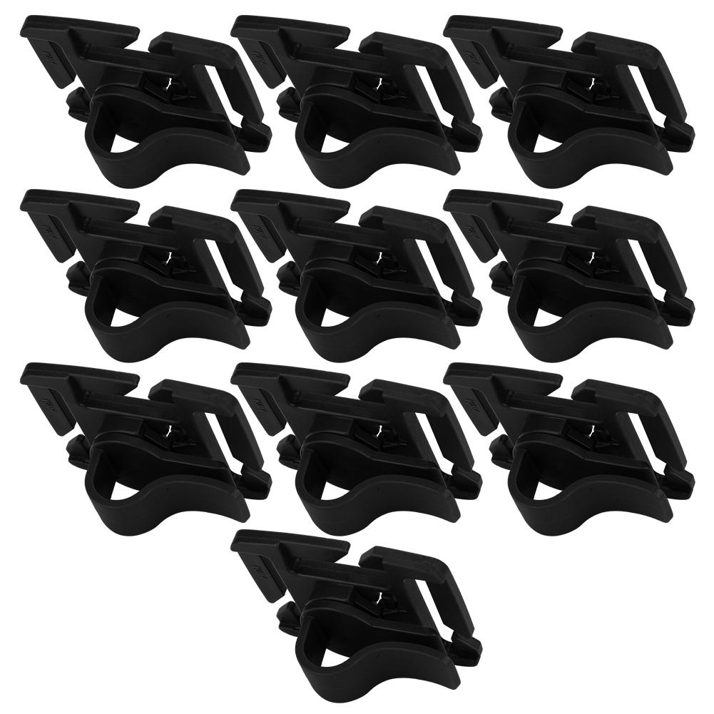10 Pcs Adjustable Drink Tube Clip Rotatable Outdoor Backpack Buckle Backpack Accessories