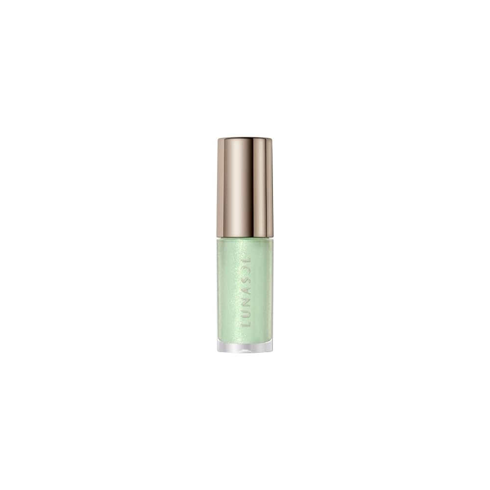 Lunasol Dewy Reflect Lip Oil EX01: Plump and juicy lips, smooth lips, glossy finish. A delicate sea foam with a shimmer of blue and green pearls.