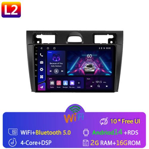 

Для Ford Fiesta Mk VI 5 Mk5 2002 - 2008 Автомобильный Радио Мультимедиа Видео Плеер Навигация Стерео GPS Android14 Нет 2din 2 din dvd