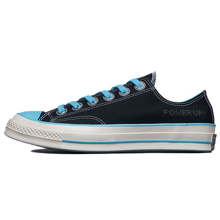 

Converse 1970-е Chuck 70 Chuck Taylor All Star Повседневные низкие парусиновые кеды Унисекс Кроссовки Черные Синие 171936C 37