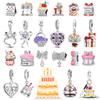 Happy Birthday Copper Bouquet Gift Cake Bow String Decoration Fit Diy Bracelet Necklace Premium Party Gifts