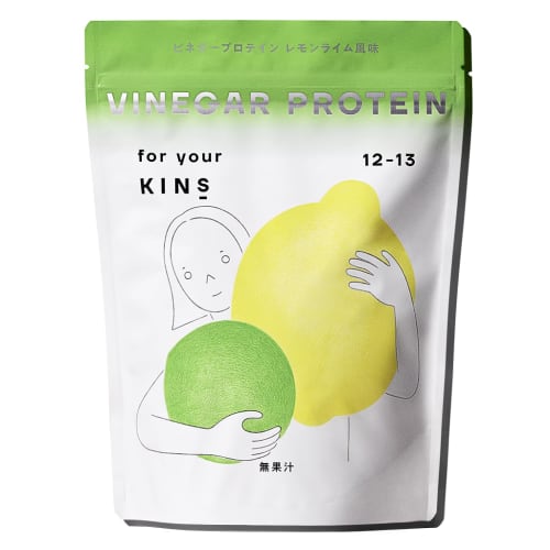 KINS Vinegar Protein for Women, Lemon-Lime Flavor, 280g, with Collagen Peptides, Lactic Acid Bacteria, and Dietary Fiber, 12g Protein, Meal Replacemen