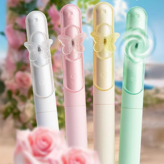 4 Pcs Retractable Spinning Erasable Pens Refillable Gel Pens for Girls Women Gifts 0.5mm Black Ink Pens for Journaling Drawing Writing
