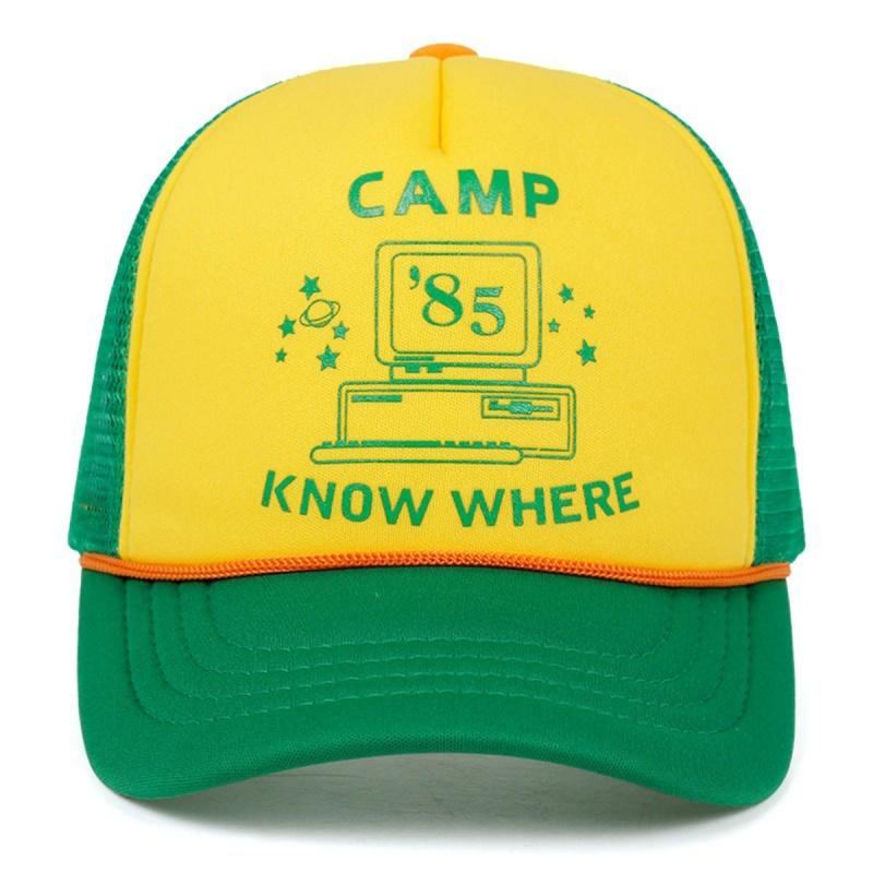 Sports Retro Stranger Hat Cosplay Dustin Baseball Cap Printed Mesh Thinking Hats Unisex Accessories Adjustable Prop Outdoor