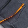 Men Hooded Jacket Autumn Winter Zip-up Hoodie Multi-Pocket Fleece Lined Sweatshirt Jacket for Daily