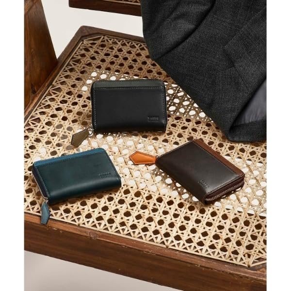 Takeo Kikuchi Antique Leather Coin CaseWallet, Men's, Dark Brown (543) 07001534