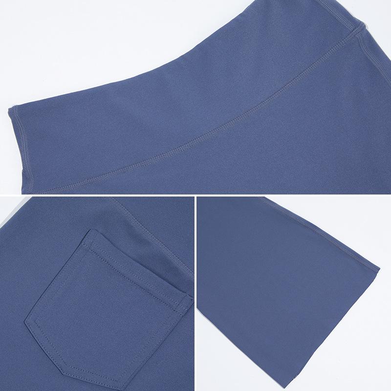 Sweatpants European and American hip lift yoga flared pants women's wide legs wear high waist slightly pull casual fitness quick drying