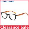 UNIEOWFA Luxury Brand Acetate Oval Glasses Men Frame Optical Prescription Eyeglasses Frame Women Retro Myopia Spectacles Frame
