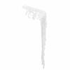 Gold White Color Bead Embroidery Chain Detail Flower Design Sequin Relief Embroidery Patch Lace Applique Tassel Shoulder
