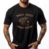 Funny Worlds Okayest Poker Player Tee Shirt Gift Graphic T Shirts Men Mens Clothing