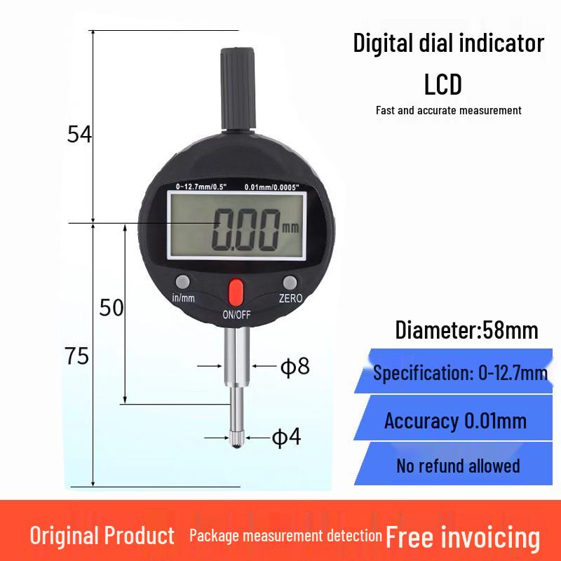 High-Precision Digital Dial Indicator and Magnetic Base Set