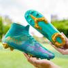 High-top Football Shoes Men's and Women's Professional Long-nail Sneakers Broken-nail Football Training Shoes