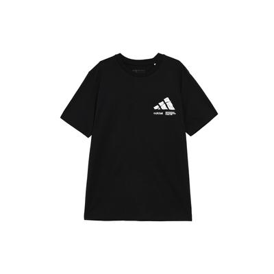Lässiges Sport-Print-Rundhals-Kurzarm-T-Shirt Herren Oberteile Schwarz IR5707