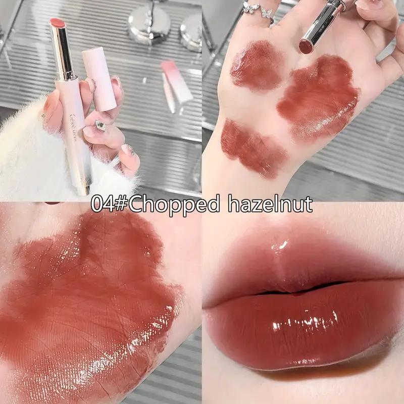 

Твердый блеск для губ, 6 цветов, дополнительный водный свет для губ, глазурь для губ, зеркальная помада, желе, увлажняющая ежедневная косметика для макияжа губ 04