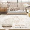 Italienischer Leichter Luxus Wohnzimmer Teppich Rutschfest Schmutzabweisend Pflegeleicht Creme Stil Premium Sofa Schlafzimmer Bodenmatten