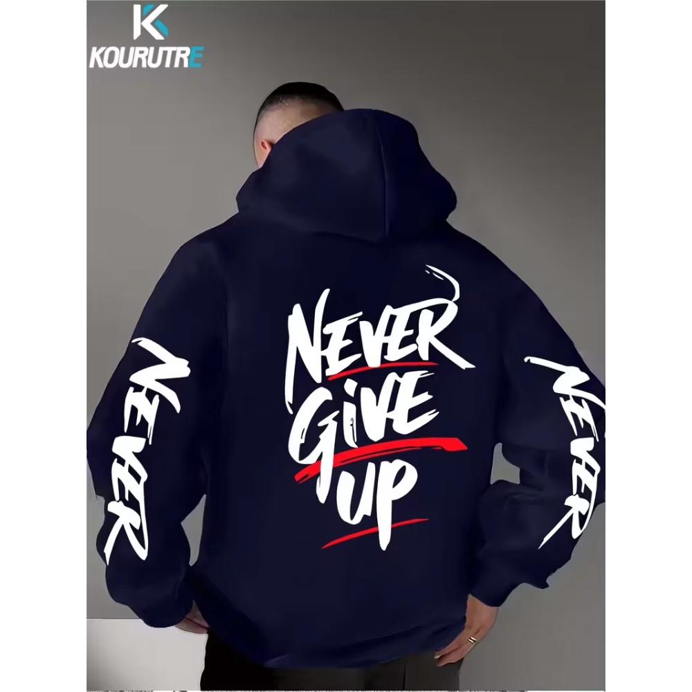 Fashion Loose Men's Printed Hooded Sweater Casual Simple Hoodies Sweatshirts Men’s